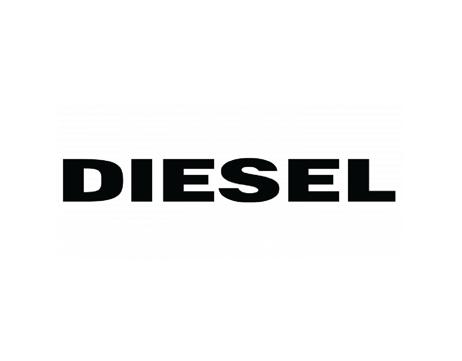 Diesel is the phrase of This
				old Diesel logo. It's written in a black, bold, sans serif font.